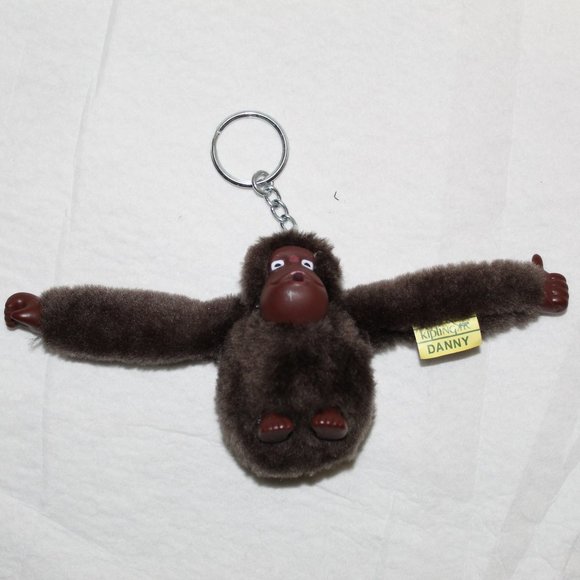 plush monkey keychain